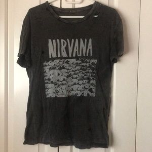 Brandy Melville distressed nirvana shirt